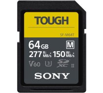 Sony SDXC 64GB SF-M Tough UHS-II V60 U3 Class 10 277/150 MB/s (SFM64T/T1)