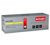 Activejet ATH-532N toner for HP printer HP 304A CC532A, Canon CRG-718Y replacement Supreme 3200 pages yellow