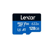 Lexar 128GB microSDXC Memory Card C10 U3 V30 A1 UHS-I (LSDMI128BB633A)