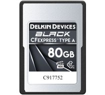 Delkin Devices 80GB BLACK CFexpress Type A Memory Card (DCFXABLK80)