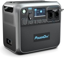 PowerOak AC200P Portable Power Station 2000W/Wh Solar Generator 700W PV Max. (4800 W Overvoltage) for Outdoors