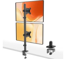 WORLDLIFT Vertical Double Monitor Mount for 13-32 Inch LCD LED Screens 2 mounting options Black