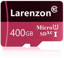 Larenzon Micro SD Card 400GB, microSDXC 400GB Class 10 Memory Card + SD Adapter