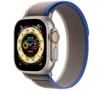Apple Watch Ultra GPS + Cellular, 49mm Titanium Case with Blue/ Gray Trail Loop - S/ M MNHL3EL/A