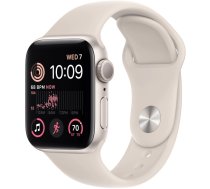 Apple Watch SE GPS 40mm Starlight Aluminium Case with Starlight Sport Band - Regular 2nd Gen MNJP3EL/A