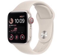 Apple Watch SE GPS + Cellular 40mm Starlight Aluminium Case with Starlight Sport Band - Regular 2nd Gen MNPH3EL/A