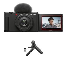 Sony ZV-1F Vlogging Camera with Vlogger Accessory Kit Black