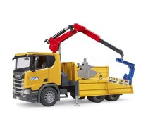 Bruder Scania Super 560R Construction truck with crane and 2 pallets (03551)