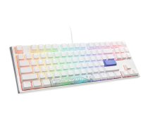 Ducky ONE 3 Classic Pure White TKL RGB Gaming Keyboard US MX Red Switch
