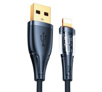 Joyroom fast charging cable with smart switch USB-A - Lightning 2.4A 1.2m black (S-UL012A3)