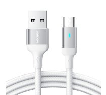 Joyroom USB cable - micro USB 2.4A for fast charging and data transfer 2 m white (S-UM018A10)