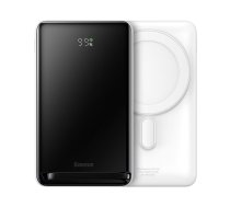 Baseus Magnetic Bracket Powerbank with MagSafe Wireless Charging 10000mAh 20W Overseas Edition white (PPCX000202) + USB Type C