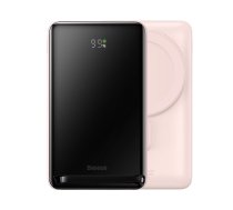 Baseus Magnetic Bracket Powerbank with MagSafe Wireless Charging 10000mAh 20W pink (PPCX000004) + USB Type C Baseus Xiaobai Series 60W 0.5m