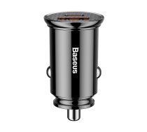 Baseus Circular PPS Universal Smart Car Charger USB Quick Charge 4.0 QC 4.0 and USB-C PD 3.0 SCP black (CCALL-YS01)