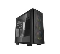 DeepCool MID TOWER CASE CK560 Side window, Black, Mid-Tower (R-CK560-BKAAE4-G-1)