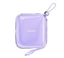 Joyroom Powerbank 10000mAh Jelly Series 22.5W with built-in USB-C Cable, Purple (JR-L002)