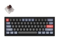 Keychron V4 60% Mechanical Keyboard (ANSI, Carbon black, RGB, Hot-swap, US, Pro Brown Switch)