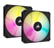 Corsair AF Slim Series RGB PWM Fan 2 Pack incl. RGB Controller - 120mm, black (CO-9050163-WW)
