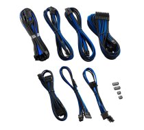 CableMod C-Series Pro ModMesh 12VHPWR Cable Kit for Corsair RM, RMi, RMx (Black Label) - black/blue (CM-PCSR-16P3KIT-NKKB-R)