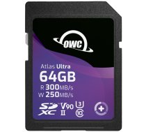 OWC SD Atlas S Ultra SDXC UHS-II R300/W250 (V90) 64GB OWCSDV90U0064