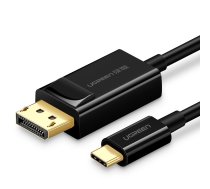 Ugreen unidirectional USB Type C to Display Port 4K 1.5m Black (MM139) Adapter Cable