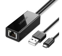 Ugreen external micro USB 100Mbps network adapter for Chromecast 1m black (30985)