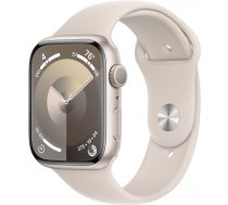 Apple Watch Series 9 GPS 45mm Starlight Aluminium Case with Starlight Sport Band (M/ L) MR973