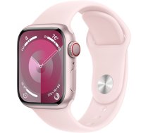 Apple Watch Series 9 GPS + Cellular 41mm Pink Aluminium Case with Light Pink Sport Band (S/ M) MRHY3