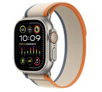 Apple Watch Ultra 2 GPS + Cellular 49mm Titanium Case with Orange/ Beige Trail Loop (M/ L) MRF23