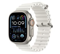 Apple Watch Ultra 2 GPS + Cellular 49mm Titanium Case with White Ocean Band MREJ3