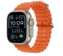 Apple Watch Ultra 2 GPS + Cellular 49mm Titanium Case with Orange Ocean Band MREH3