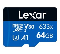 Lexar 633X microSDXC 64GB (V30) R95/W45 (LMS0633064G-BNNNG)