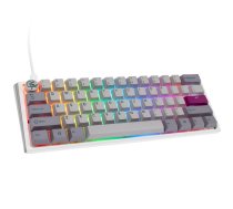 Ducky One 3 Mist Grey Mini Gaming Keyboard, RGB LED - MX-Silent-Red (US) (DKON2161ST-SUSPDMIWHHC2)