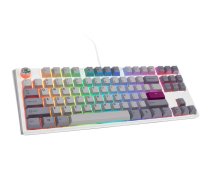 Ducky One 3 Mist Grey TKL Gaming Keyboard, RGB LED - MX-Red (US) (DKON2187ST-RUSPDMIWHHC2)