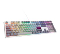 Ducky One 3 Mist Grey Gaming Keyboard, RGB LED - MX-Red (US) (DKON2108ST-RUSPDMIWHHC2)