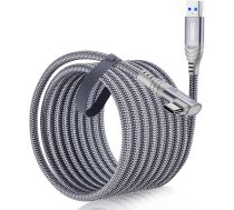 Siwket Link Cable for Oculus Quest 2 [5 m], USB 3.0 A to USB C Cable 5 Gbps High Speed Data Transfer Type C Cable 90 Degree VR Charging Cable