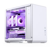 Jonsbo U4 Mini Micro-ATX-Tower, Tempered Glass White