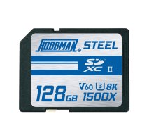 Hoodman 128GB 1500X SDXC UHS-II, CLASS 10, U3, 8K, V60