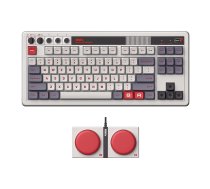 8Bitdo Retro Mechanical Keyboard, Bluetooth/2.4G/USB-C Hot Swappable Gaming Keyboard with 87 Keys - N Edition