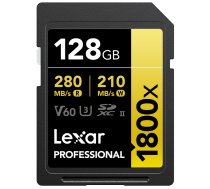 Lexar Professional 1800x SDXC 128GB U3 (V60) UHS-II R280/W210 (LSD1800128G-BNNNG)