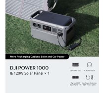 DJI Power 1000 & 120W Solar Panel × 1