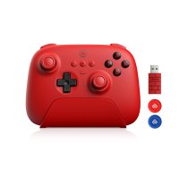 8bitdo Ultimate Bluetooth & 2.4g Controller with Charging Station, Wireless Switch Controller Gaming Controller USB Cable Gamepad for Switch and Window (Rot)