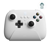 8Bitdo Ultimate 2.4G Wireless Controller, Hall Effect Joystick Update, Gaming Controller with Charging Dock for PC, Android, Steam Deck (White)