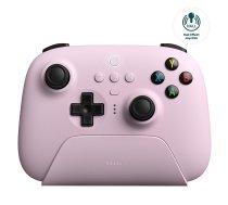 8Bitdo Ultimate 2.4G Wireless Controller, Hall Effect Joystick Update, Gaming Controller with Charging Dock for PC, Android, Steam Deck & Apple (Pastel Pink)