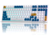 Royal Kludge RK98 Klein Blue Wireless Mechanical Keyboard | 98%, Hot-swap, Red switches, US