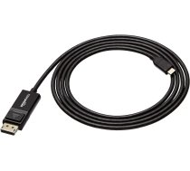 Amazon Basics DisplayPort to USB-C Cable Bi-Directional 1.8m Black