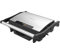 Cecotec Rock nGrill 1500 Rapid Electric Grill. RockStone Stone Cladding, Height Adjustable Deck Plate, Grease Tray