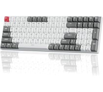 ROYAL KLUDGE RK100 White-Grey, Red Switch, US (RK100-WG-R)