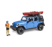 Bruder Jeep Wrangler Rubicon Unlimited with kayak and kayaker (02529)