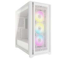 Corsair iCUE 5000D RGB Airflow Mid Tower, Tempered Glass - White (CC-9011243-WW)